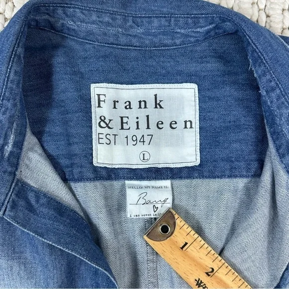 Frank & Eileen Famous Denim Shirt Size L - Picture 12 of 17